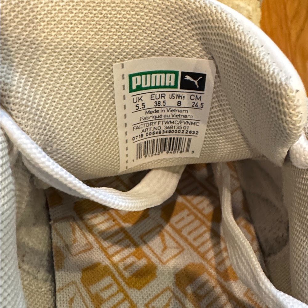 Puma California Exotic women’s White sneakers size 8 - Picture 6 of 7